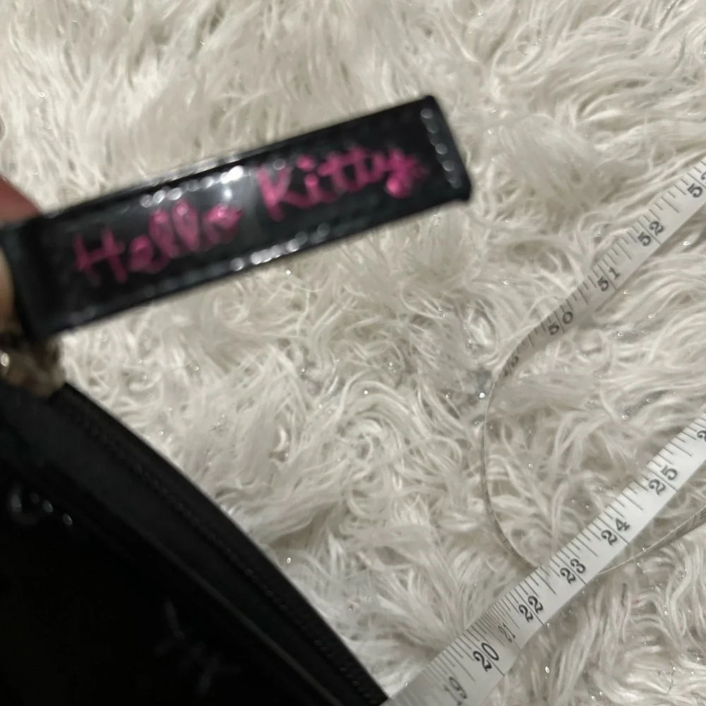 Hello Kitty Glossy Black Patent Embossed Satchel